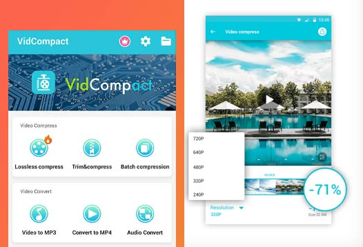 VidCompact untuk kompress